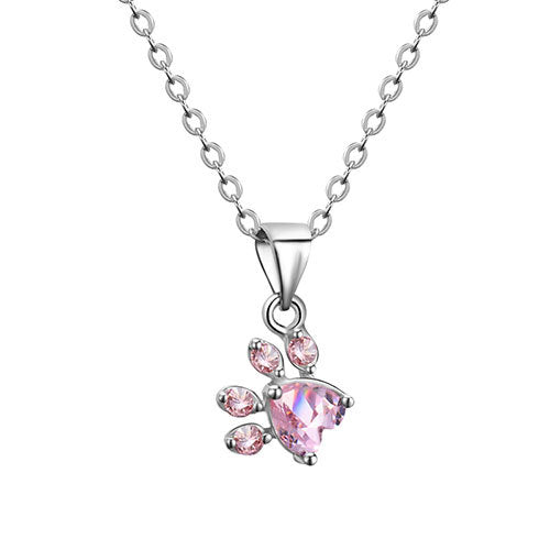 Schmuckset Paw für Damen – 4 Teile | Roségold mit Herz aus Zirkonia