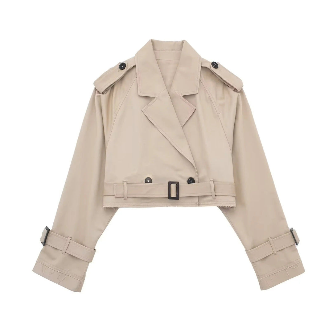 Geesje Stilvoller kurzer Trenchcoat für jede Jahreszeit