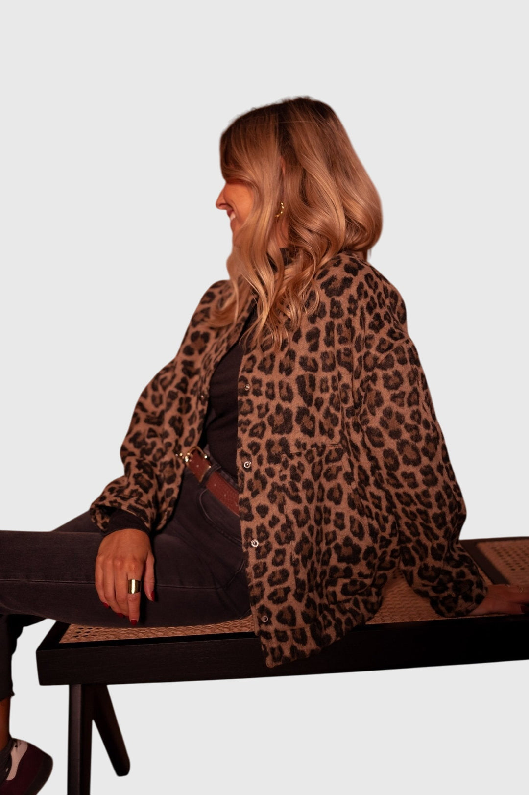Stylische Leopardenmuster-Jacke
