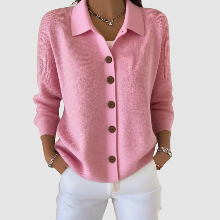 Eleganter Cardigan mit Kragen