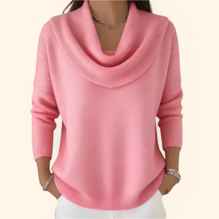 Eleganter Pullover mit Kragen