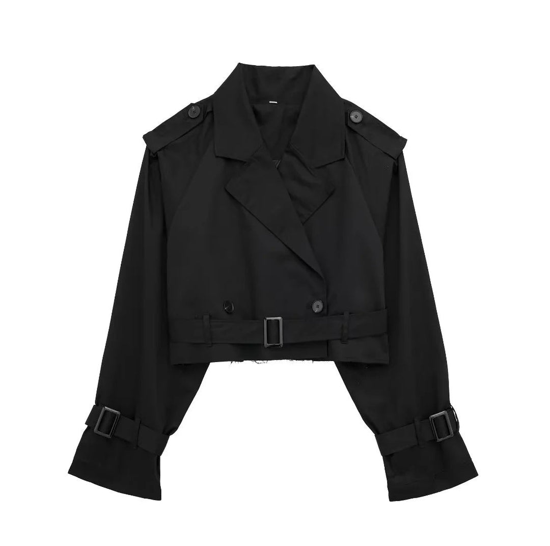 Geesje Stilvoller kurzer Trenchcoat für jede Jahreszeit