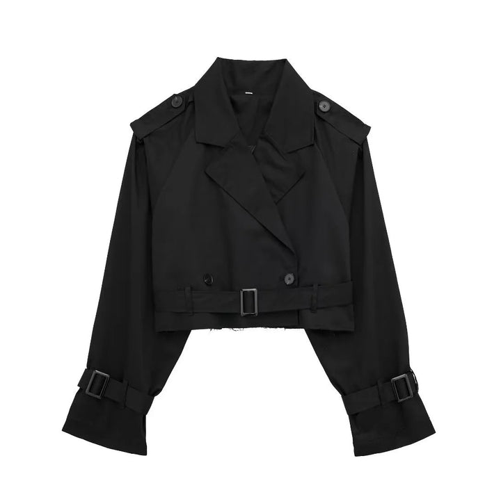 Geesje Stilvoller kurzer Trenchcoat für jede Jahreszeit