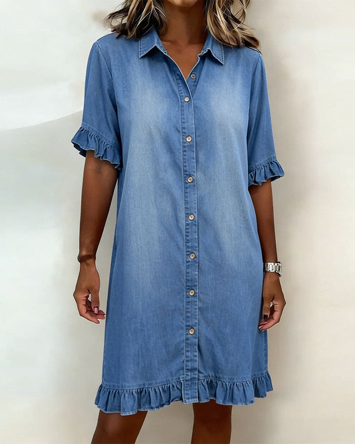 Maria - Bequemes Denim-Kleid