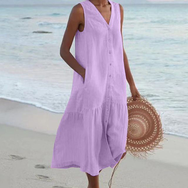 LYRA – SOMMERKLEID MIT V-AUSSCHNITT