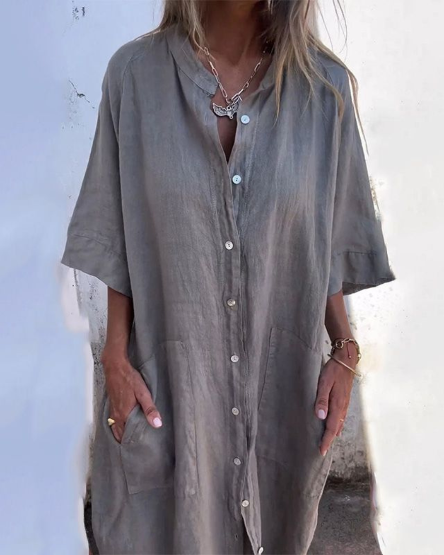Melanie - Lässiges Ibiza-Hemdkleid