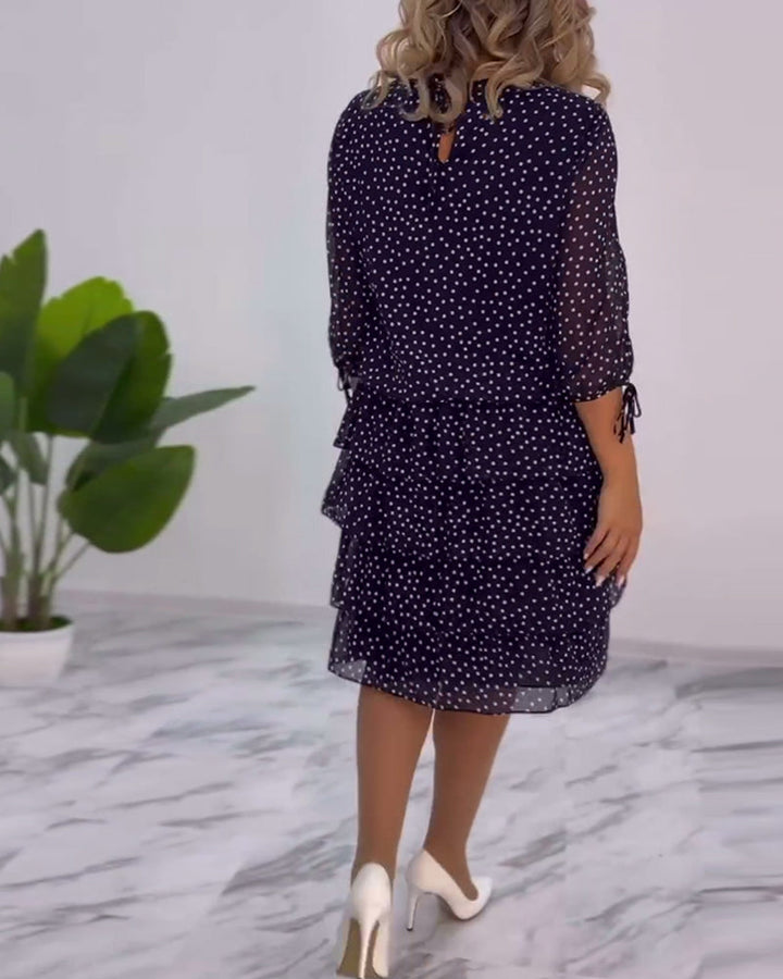 Blanche - Elegantes Polka-Dot-Kleid