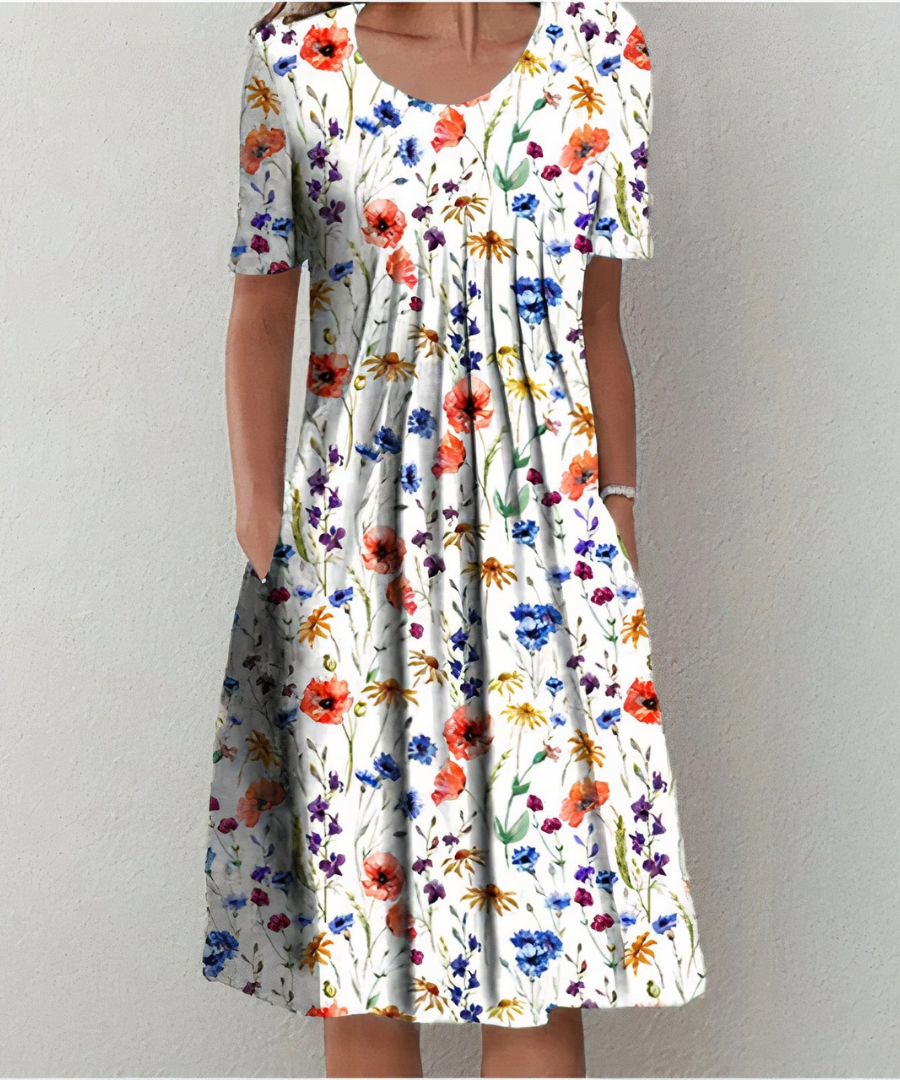 Clementine – Elegantes Blumenkleid