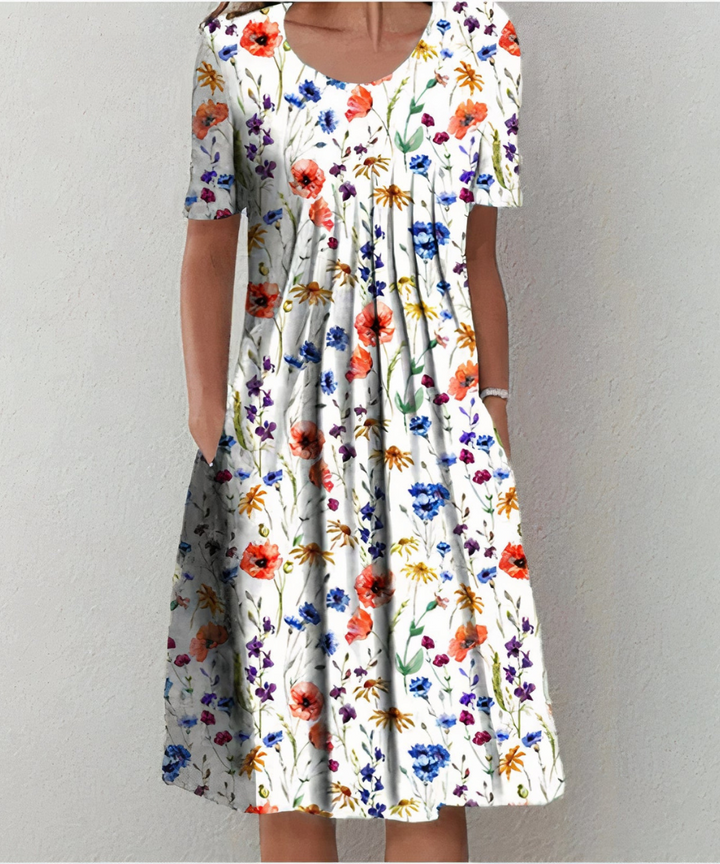 Clementine – Elegantes Blumenkleid