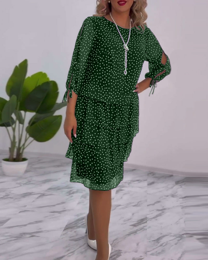 Blanche - Elegantes Polka-Dot-Kleid