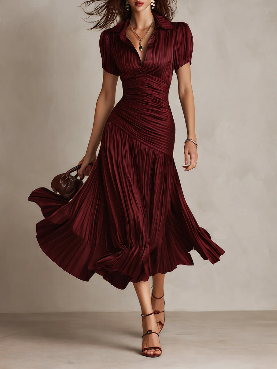 Manon - Elegantes Satinkleid