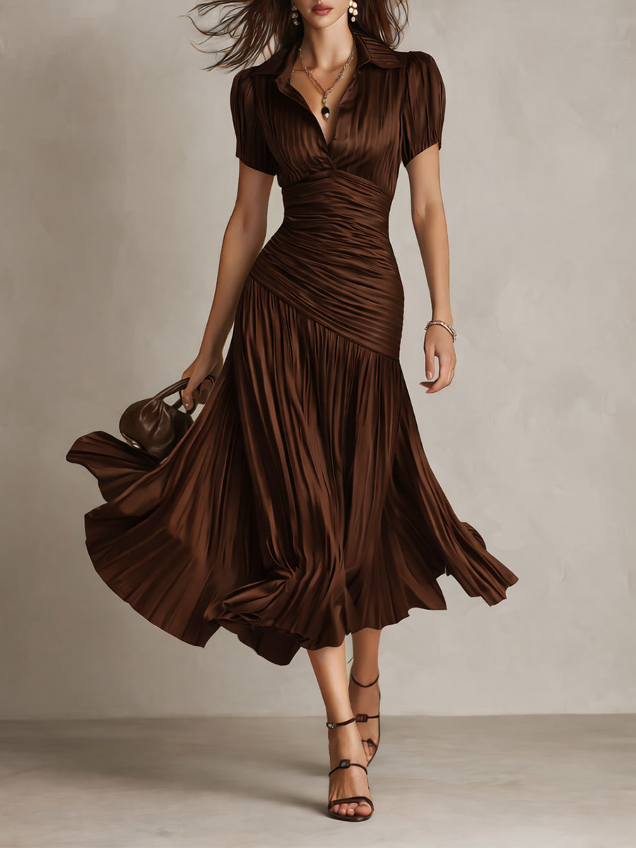 Manon - Elegantes Satinkleid