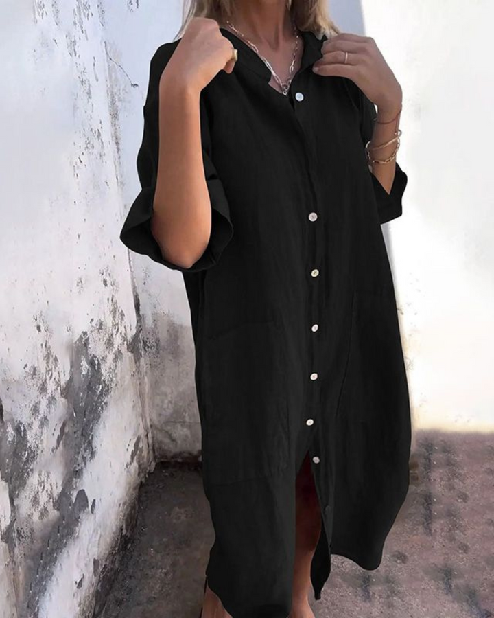 Melanie - Lässiges Ibiza-Hemdkleid