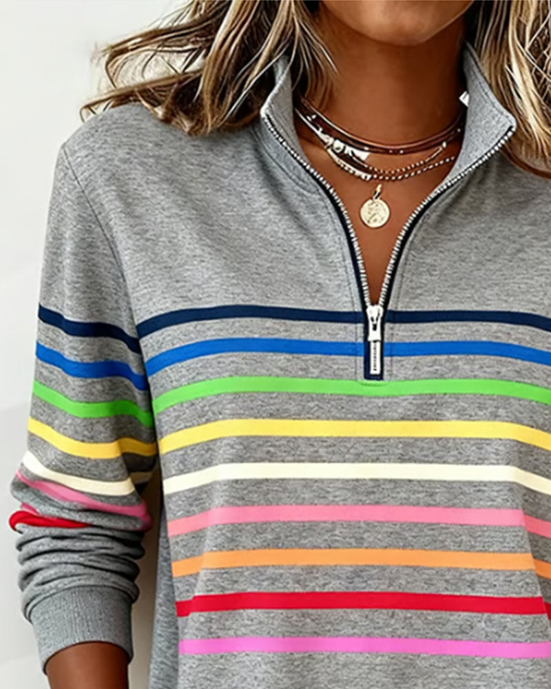 Damen Farbenfroher Pullover