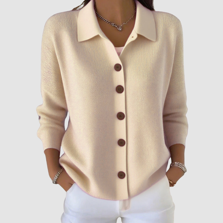 Eleganter Cardigan mit Kragen