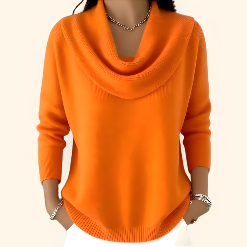 Eleganter Pullover mit Kragen
