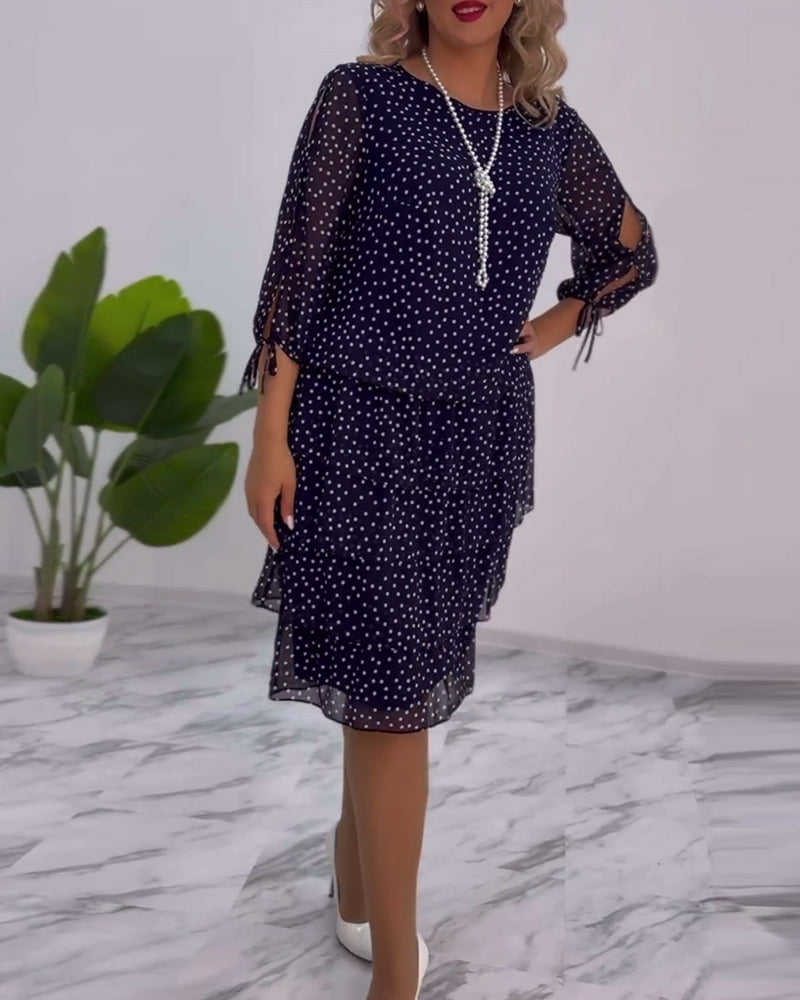 Blanche - Elegantes Polka-Dot-Kleid