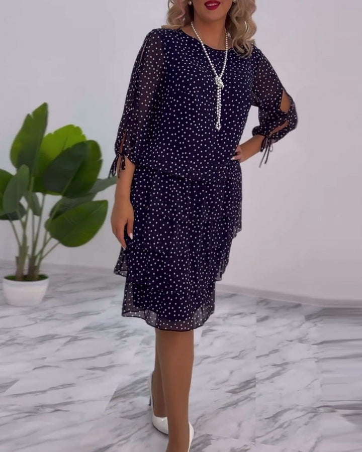 Blanche - Elegantes Polka-Dot-Kleid