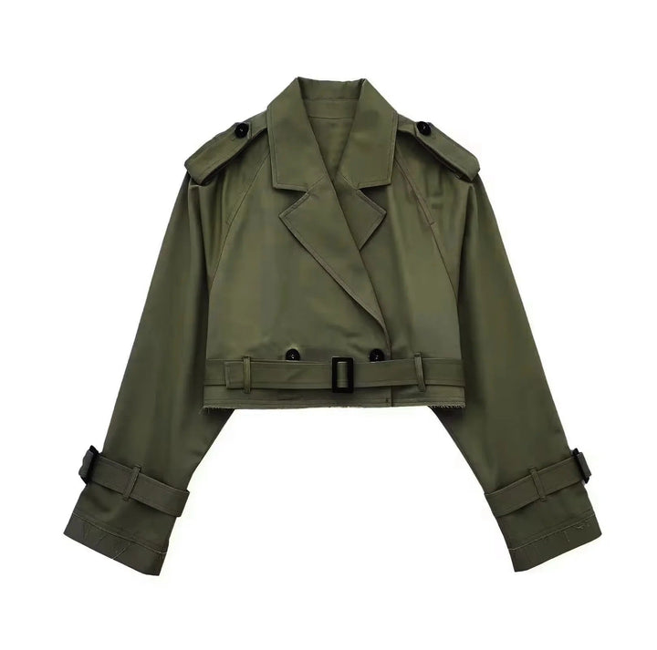 Geesje Stilvoller kurzer Trenchcoat für jede Jahreszeit
