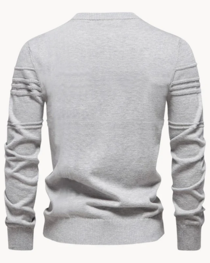 Herrenpullover mit Karomuster
