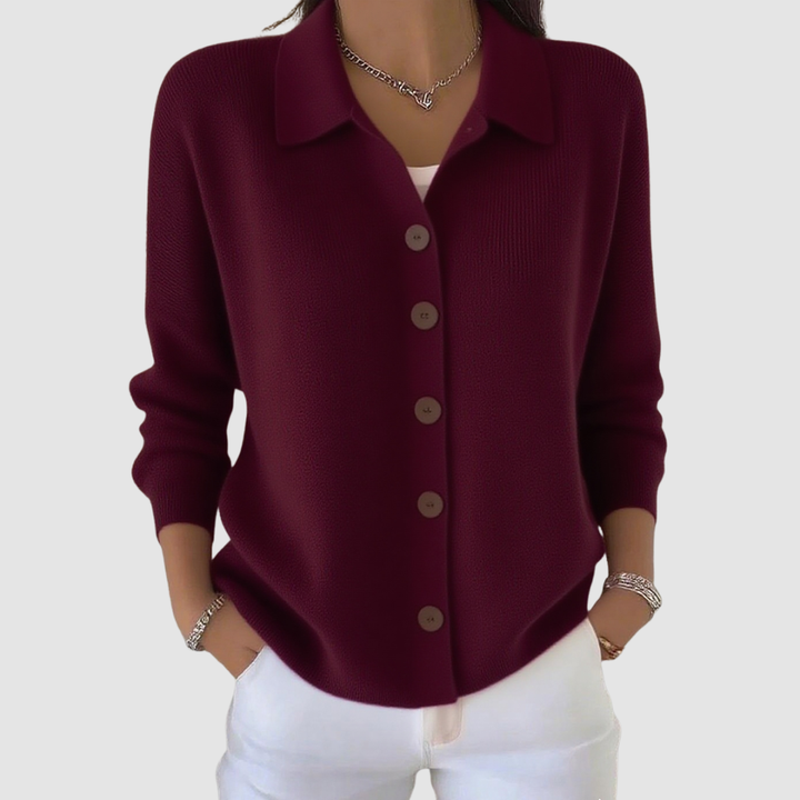 Eleganter Cardigan mit Kragen