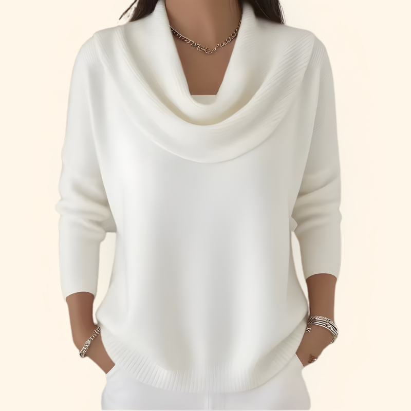 Eleganter Pullover mit Kragen
