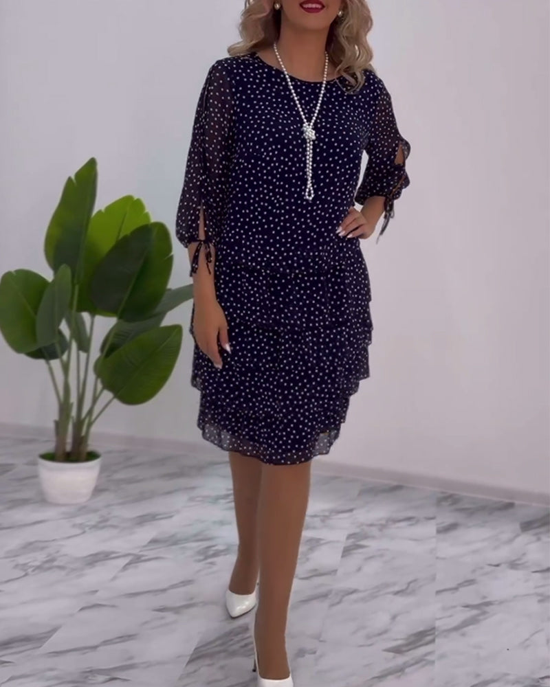 Blanche - Elegantes Polka-Dot-Kleid