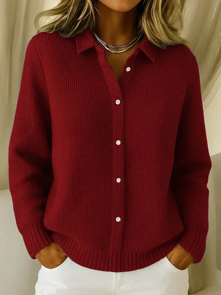 Katrina | Strukturierter Strick-Button-Cardigan
