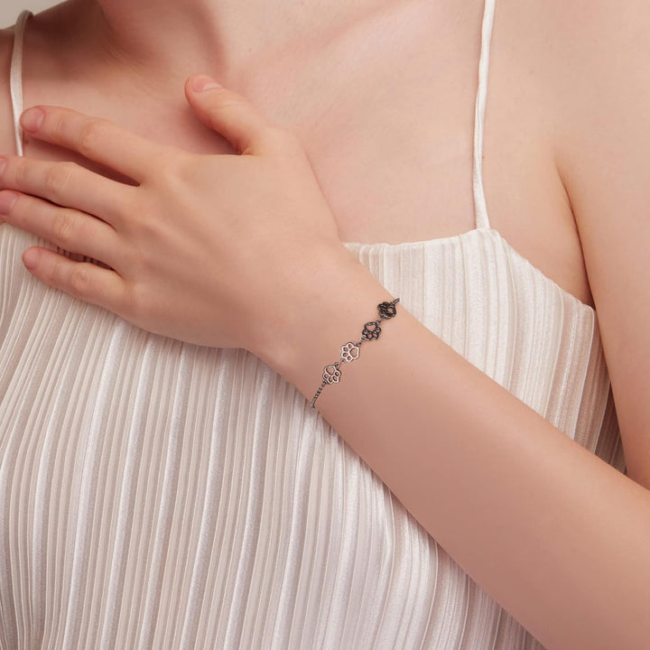 Armband mit Pfotenabdruck – Verstellbare Größe