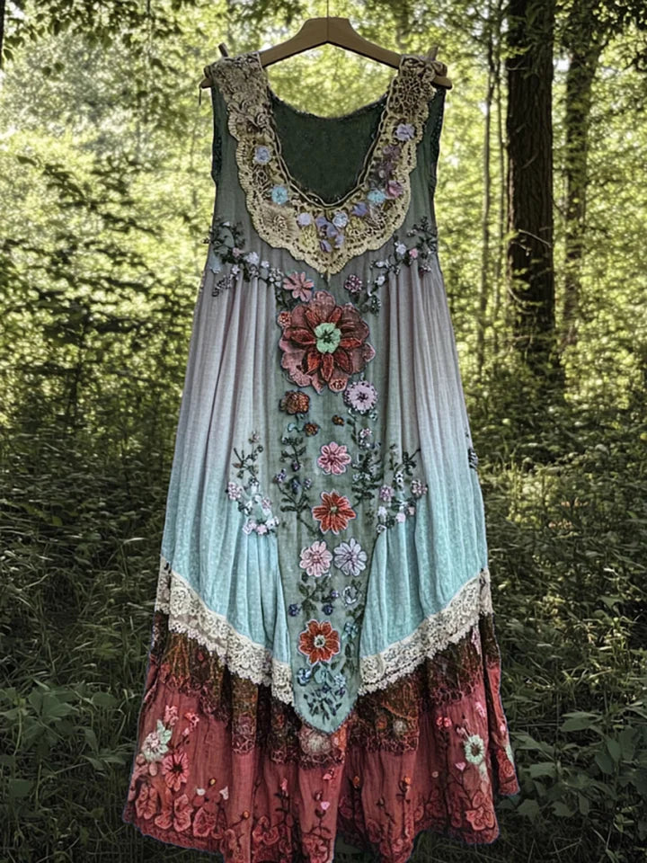Evabella - Leinen-Boho-Kleid