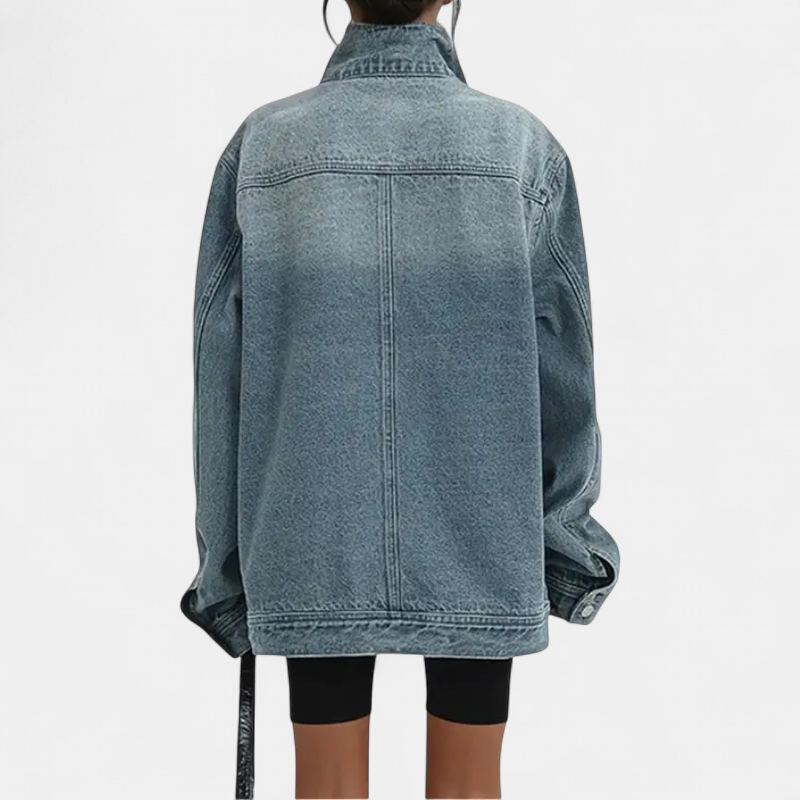 SARAH | Street Style Trendy Asymmetrische Knopfjacke
