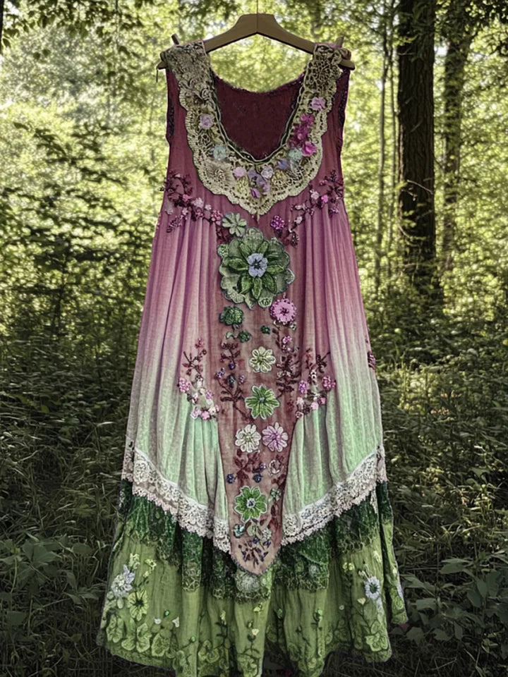 Evabella - Leinen-Boho-Kleid