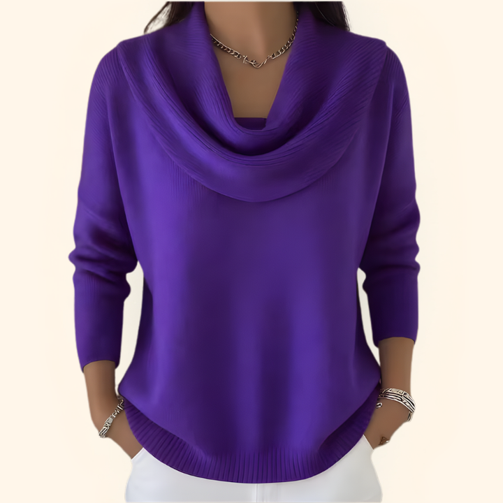 Eleganter Pullover mit Kragen