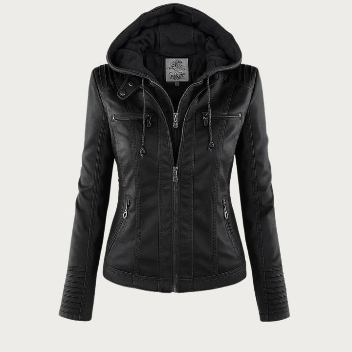 Robuste und elegante Lederjacke