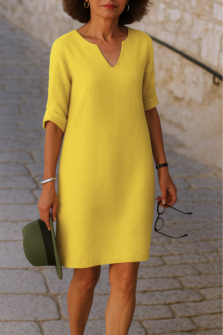 Lisette - Elegantes Kleid mit V-Ausschnitt