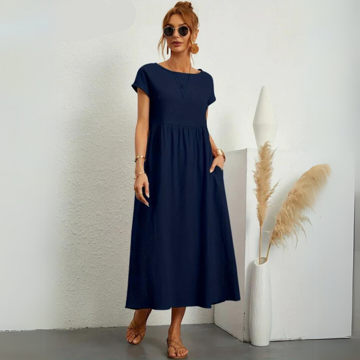 Isla – Lässiges Midikleid aus Baumwolle