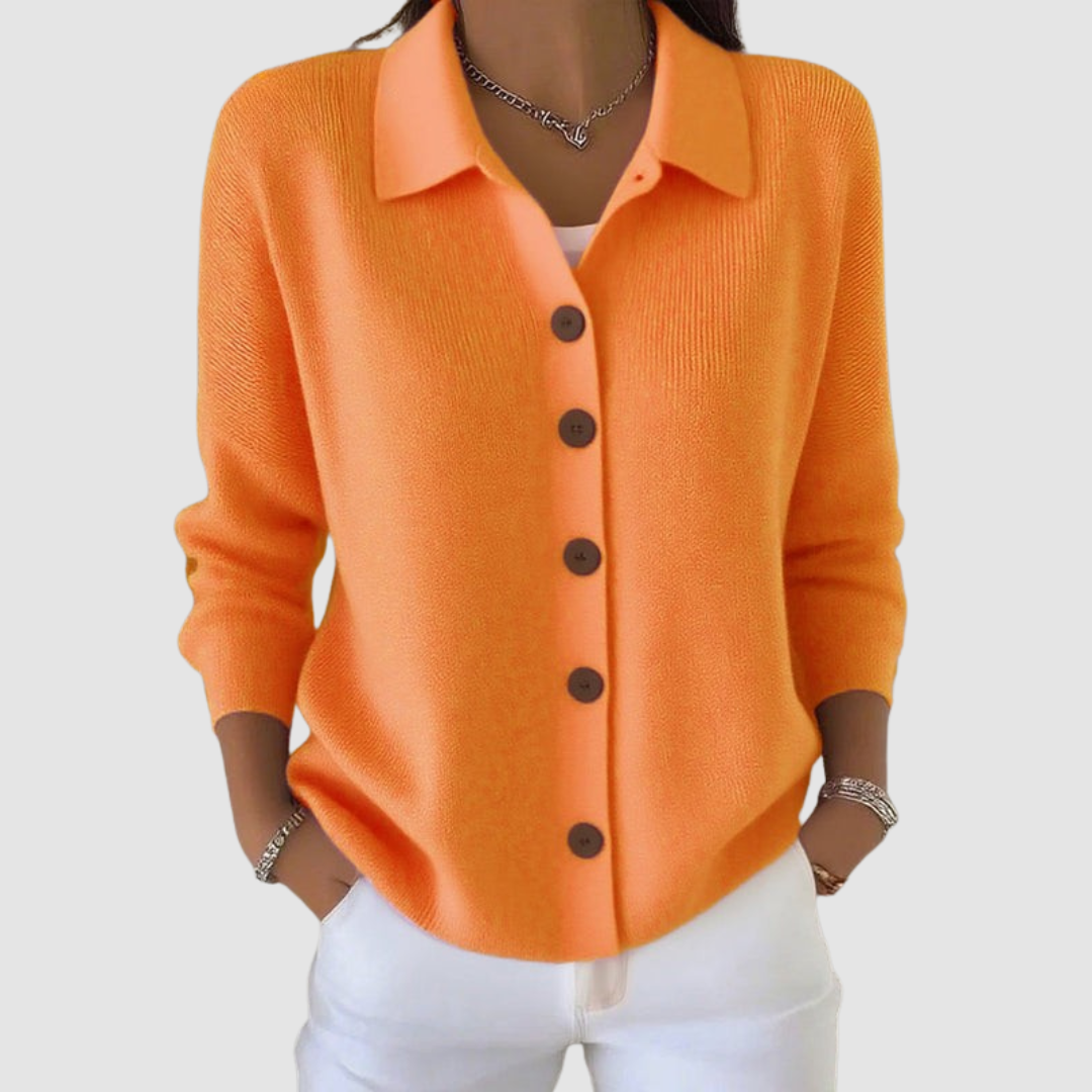 Eleganter Cardigan mit Kragen