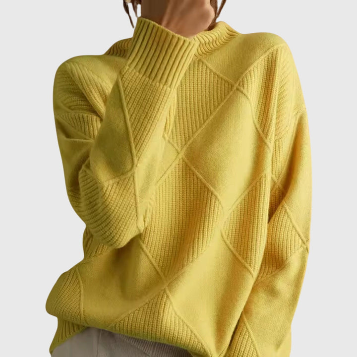 Strickpullover mit Rollkragen