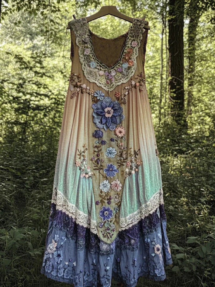 Evabella - Leinen-Boho-Kleid