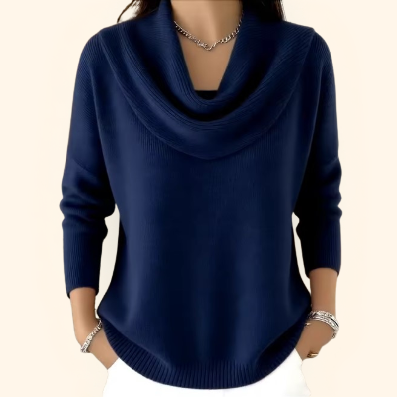 Eleganter Pullover mit Kragen