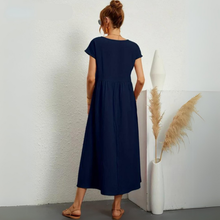 Isla – Lässiges Midikleid aus Baumwolle