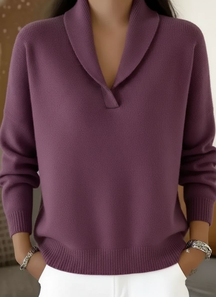 Elise Pullover mit V-Ausschnitt