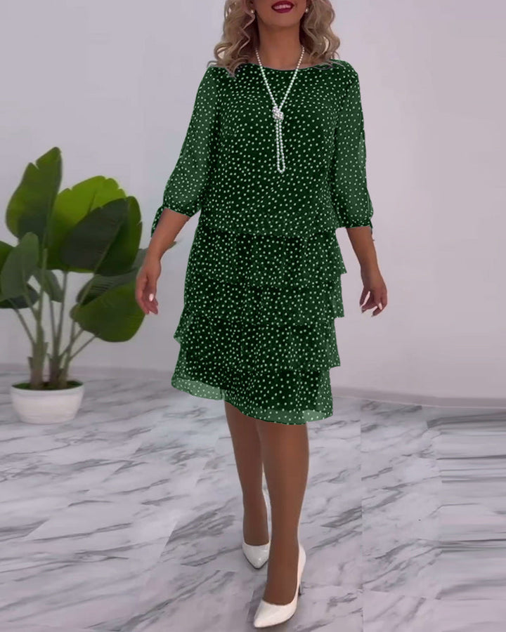 Blanche - Elegantes Polka-Dot-Kleid