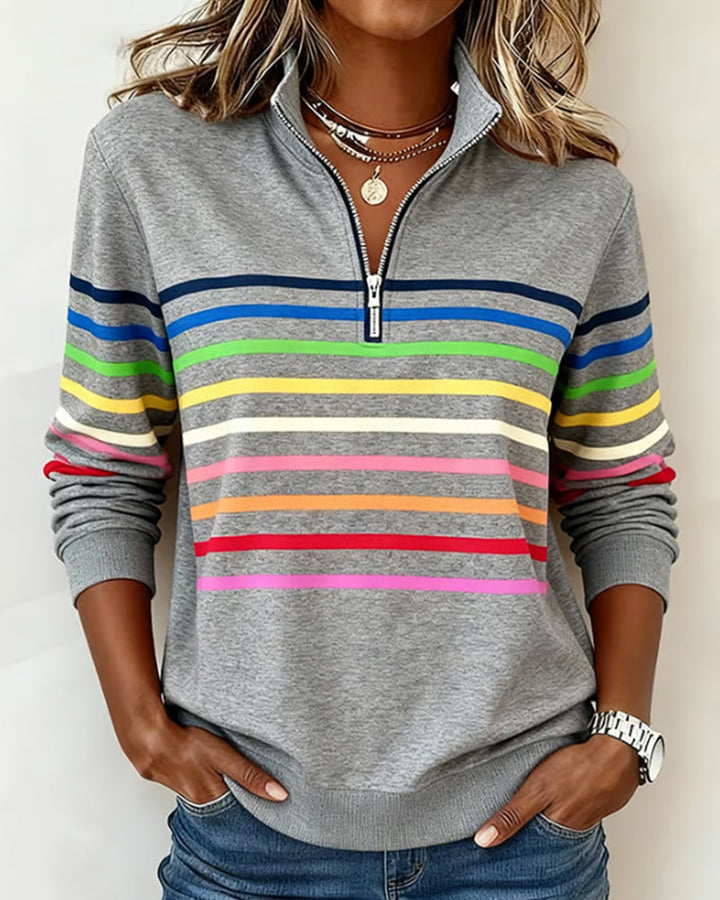 Damen Farbenfroher Pullover