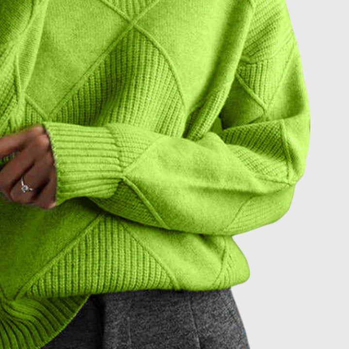 Strickpullover mit Rollkragen