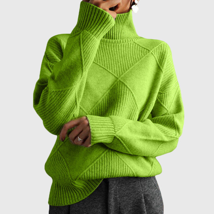 Strickpullover mit Rollkragen