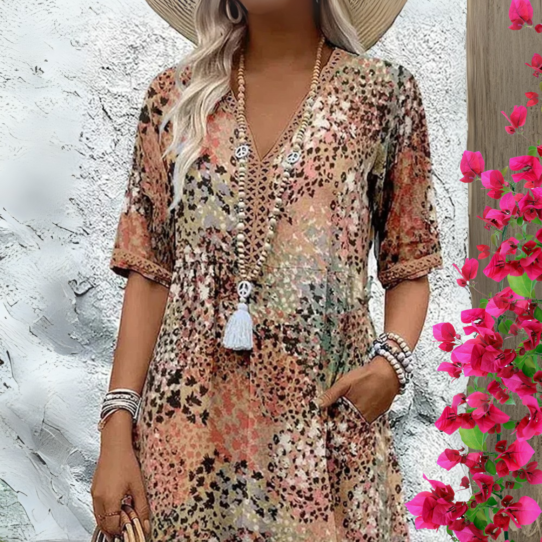Monique - Elegantes langes Kleid