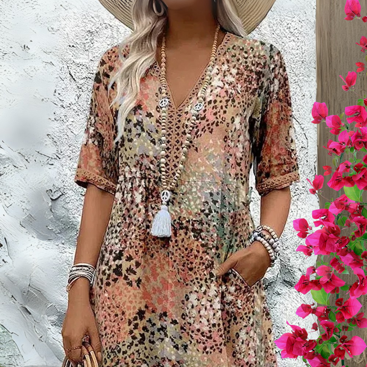 Monique - Elegantes langes Kleid