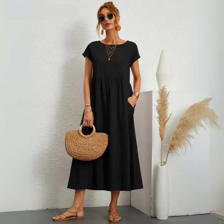 Isla – Lässiges Midikleid aus Baumwolle