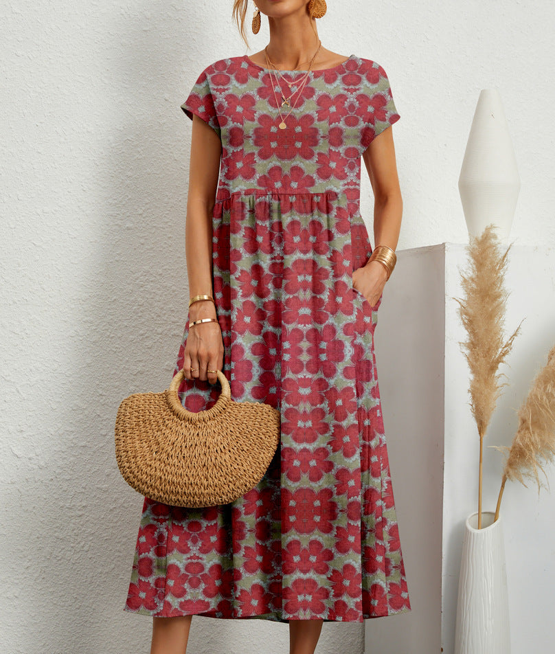Gia - Elegantes Blumenkleid